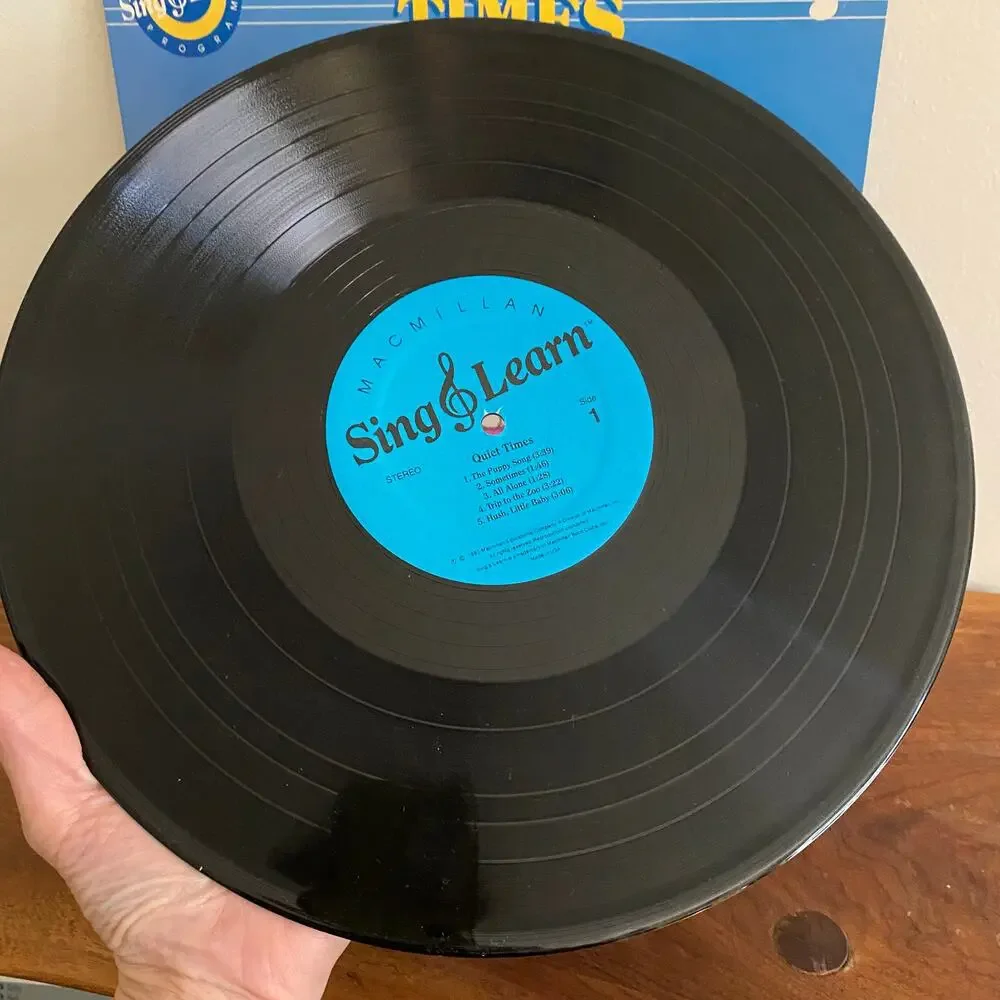 Vintage 1987 Quiet Times Sing & Learn Vinyl Record